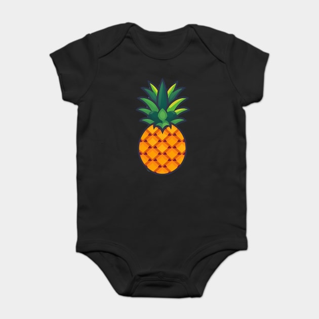Simple Pineapple, Love Fruits Baby Bodysuit by logiamerch